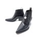 CHAUSSURES CHRISTIAN DIOR BOTTINES LOS ANGELES L.A. 39.5 CUIR NOIR BOOTS 1090€