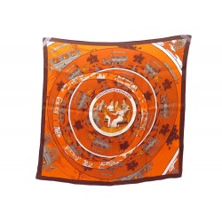 FOULARD HERMES JEU DES OMNIBUS ET DAMES BLANCHES CARRE 70 SOIE SILK SCARF 285€