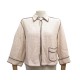 VESTE CHANEL P13347 S 36 EN TWEED COTON BEIGE COTTON JACKET VEST 4200€