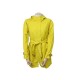 IMPERMEABLE MONCLER ISIDE 0 S 36 FEMME EN COTON JAUNE MANTEAU TRENCH COAT 685€