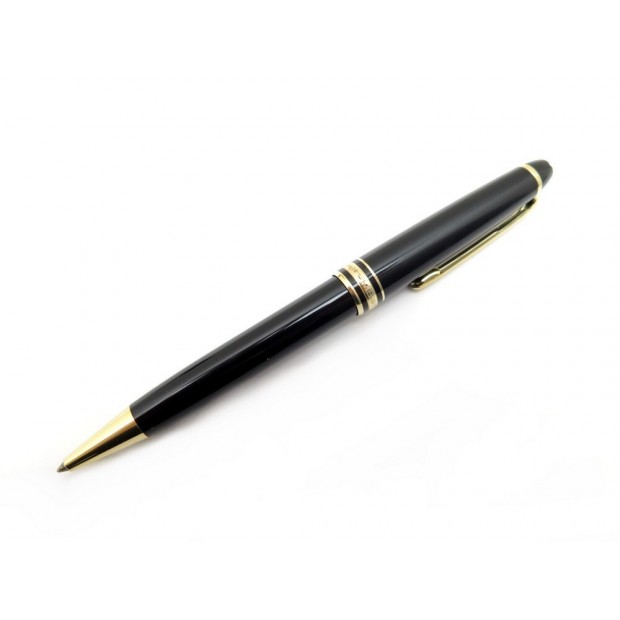 STYLO BILLE MONTBLANC MEISTERSTUCK CLASSIQUE DORE 10883 RESINE NOIR PEN 370€