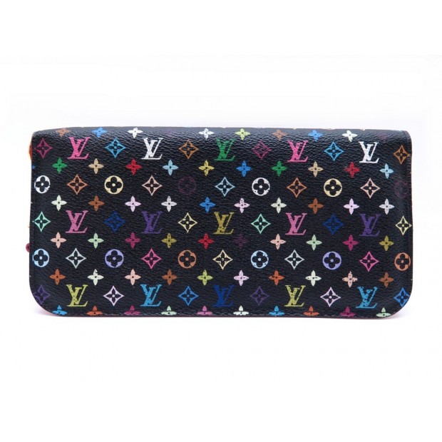 PORTEFEUILLE LOUIS VUITTON INSOLITE MURAKAMI EN TOILE MONOGRAM MULTICOLORE NOIRE