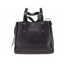 NEUF SAC A MAIN JEROME DREYFUSS GEORGES M CABAS CUIR NOIR SILVER HAND BAG 820€