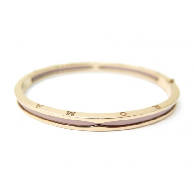 NEUF BRACELET BULGARI B.ZERO 1 L 353000 19CM OR ROSE 18K CERMET BOITE GOLD 7000€