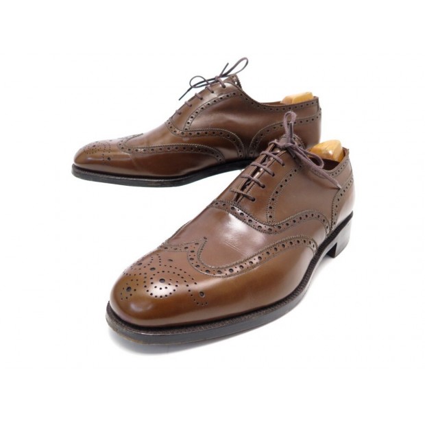 CHAUSSURES JM WESTON RICHELIEU 675 9E 43 BOUT FLEURI EN CUIR EMBAUCHOIRS 790€