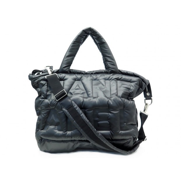 NEUF SAC A MAIN CHANEL COCO NEIGE VOYAGE TOILE NOIR BANDOULIERE TRAVEL BAG 3570€