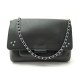 NEUF SAC A MAIN JEROME DREYFUSS LULU M BANDOULIERE CUIR VEAU NOIR SILVER 690€