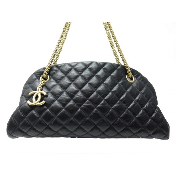 Sac Mademoiselle en cuir noir Chanel - Seconde Main / Occasion – Vintega