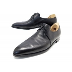 CHAUSSURES CORTHAY DERBY SUR MESURE 46.5 47 EN CUIR NOIR LEATHER SHOES 1300€