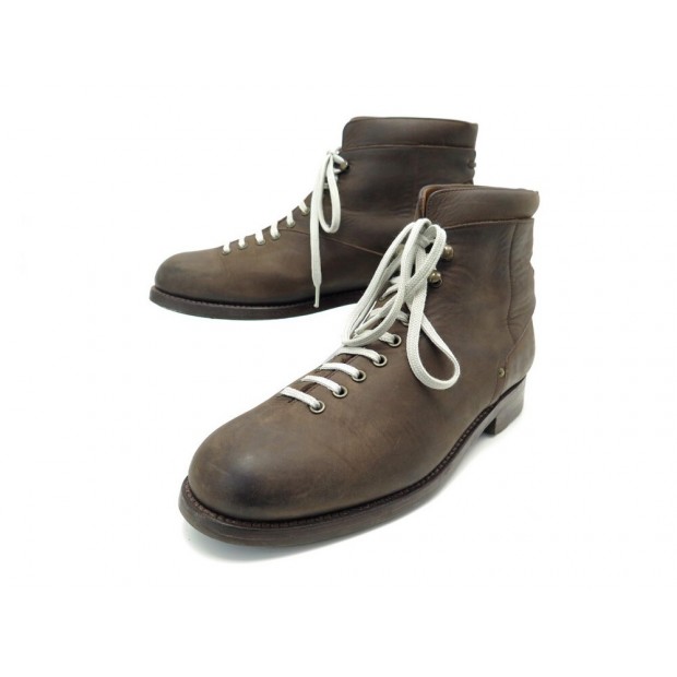 NEUF CHAUSSURES JM WESTON COUNTRY GENTS HICKING BOOTS 132 10D 44 CUIR SUEDE 890€
