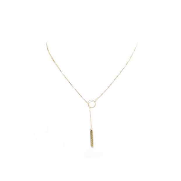 COLLIER GUCCI CHAINE OR 18K 5.5GR SPELL OUT LOGO TAG NECKLACE GOLD NECKLACE 820€