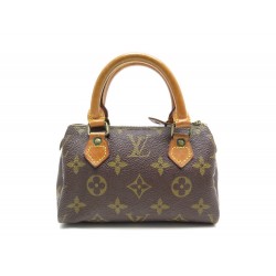 VINTAGE SAC A MAIN LOUIS VUITTON SPEEDY NANO EN TOILE MONOGRAM M61252 MINI BAG