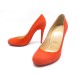 CHAUSSURES CHRISTIAN LOUBOUTIN ESCARPINS SIMPLE PUMP 37 DAIM CORAIL SHOES 575€