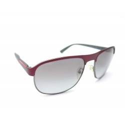 LUNETTES DE SOLEIL PRADA SPS 51Q EN METAL BORDEAUX + ETUI SUNGLASSES 320€