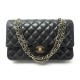 SAC A MAIN CHANEL CLASSIQUE TIMELESS MEDIUM CUIR MATELASSE NOIR HAND BAG 6050€