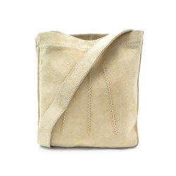 SAC A MAIN HERMES POCHETTE TOUDOU EN DAIM BEIGE BANDOULIERE HAND BAG POUCH 1030€