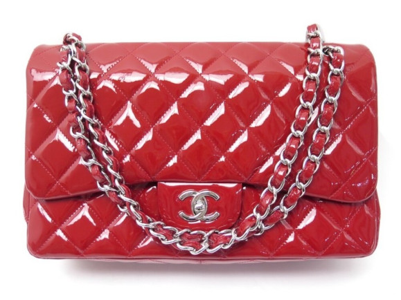  sac a main chanel timeless jumbo cuir vernis