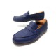 CHAUSSURES JM WESTON MOCASSINS LE MOC 281 7.5E 41.5 CUIR BLEU EMBAUCHOIRS 635€