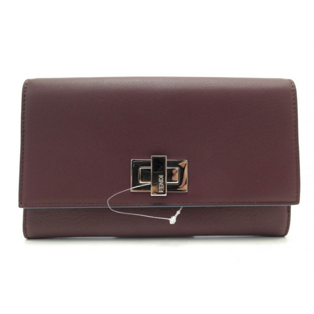 NEUF PORTEFEUILLE FENDI PEEKABOO CONTINENTAL 8M0308 EN CUIR + BOITE WALLET 690€