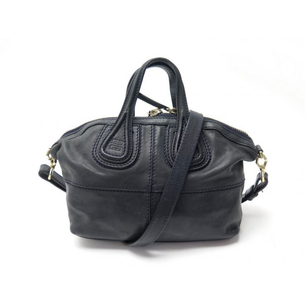 SAC A MAIN GIVENCHY NIGHTINGALE MICRO BB05044002 BANDOULIERE CUIR BLEU BAG 1290€