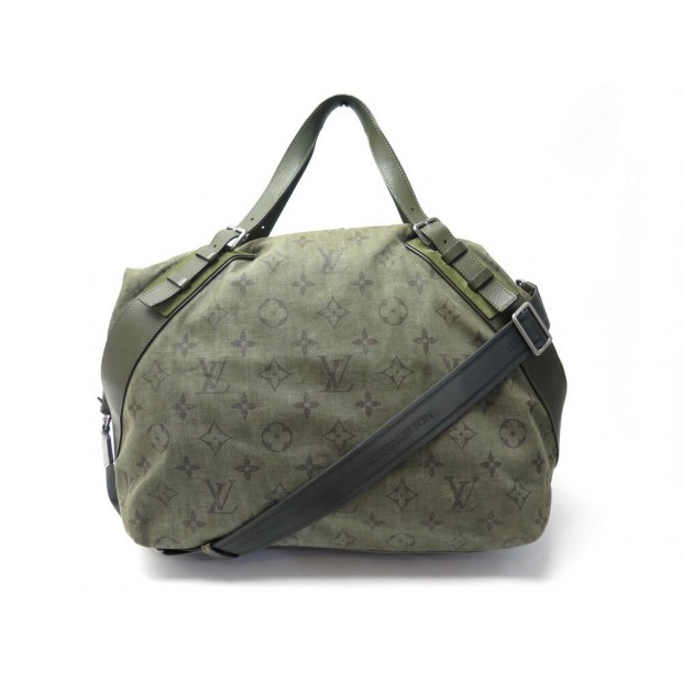 SAC DE VOYAGE LOUIS VUITTON M40478 TOILE MONOGRAM & CUIR KAKI CANVAS TRAVEL BAG