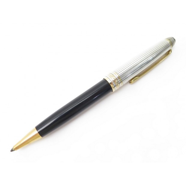 STYLO BILLE MONTBLANC MEISTERSTUCK DOUE SOLITAIRE RESINE & ARGENT 925 PEN 530€