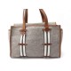 SAC A MAIN HERMES PANSAGE EN FEUTRINE & CUIR GRIS FELT LEATHER HAND BAG 1800€