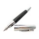 NEUF STYLO PLUME FABER-CASTELL E-MOTION CROCO ARGENTE CARTOUCHES NEW PEN