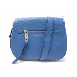 NEUF SAC A MAIN MARC JACOBS RECRUIT NOMAD BANDOULIERE CUIR BLEU HAND BAG 490€