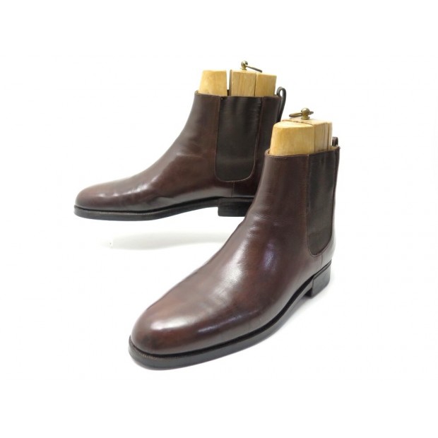 CHAUSSURES BERLUTI BOTTINES CHELSEA SUR MESURE 43 EN MARRON BOOTS 3000€