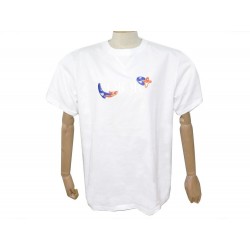 NEUF T-SHIRT OVERSIZE DIOR AND KENNY SCHARF 193J685D0554 2021 BLANC + BOITE 605€