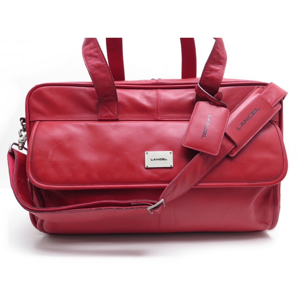 sac de voyage lancel partance rouge