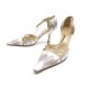 CHAUSSURES CHANEL ESCARPINS 36 CUIR FACON SERPENT BEIGE + BOITE PUMP SHOES 810€