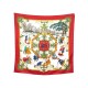 NEUF FOULARD HERMES JOIES D'HIVER METZ CARRE 90 SOIE BROCHEE JACQUARD SCARF 385€