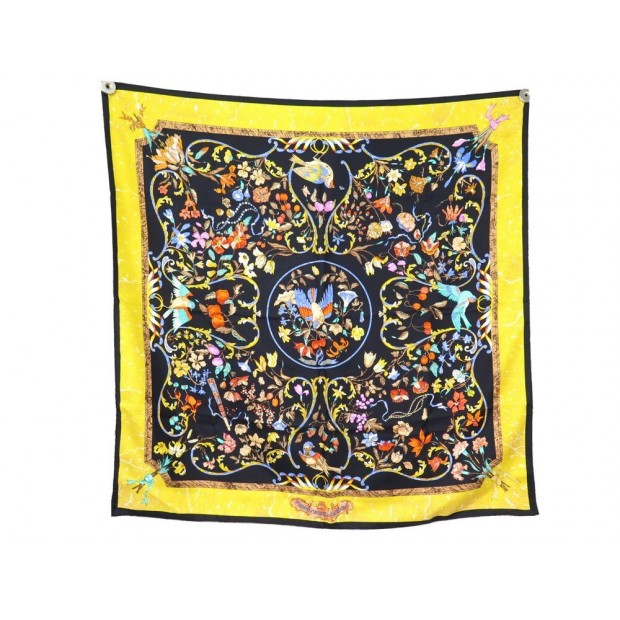 NEUF FOULARD HERMES PIERRES D'ORIENT ET D'OCCIDENT PAUWELS CARRE 90 EN SOIE 385€