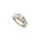 BAGUE SOLITAIRE TAILLE 50 OR BLANC 18K DIAMANTS 0.89 CT 7.3GR GOLD DIAMOND RING