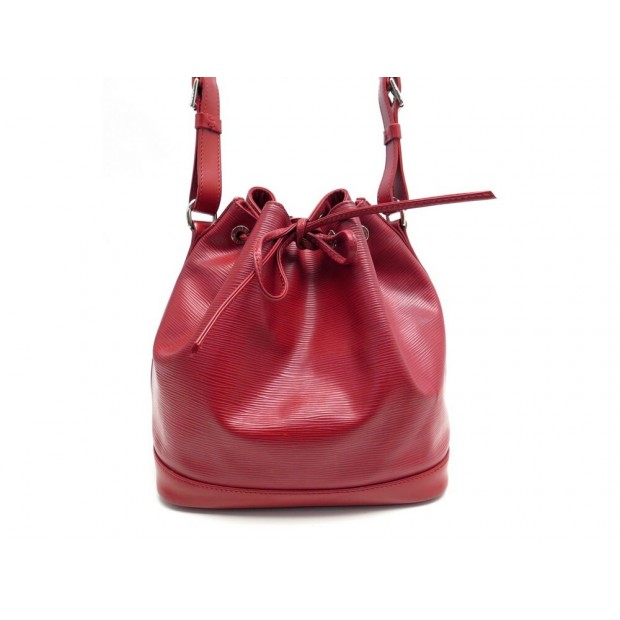 SAC A MAIN LOUIS VUITTON NOE PM EN CUIR EPI ROUGE SEAU LEATHER HAND BAG 1410€