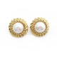 VINTAGE NEUF BOUCLES D'OREILLES CHANEL PERLES 1984 DE CASTELLANE EARRINGS 590€