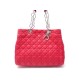 SAC A MAIN CHRISTIAN DIOR LADY GM CUIR SOFT CANNAGE ROUGE CABAS HAND BAG 3600€