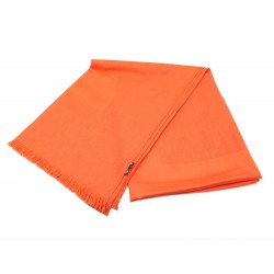 CHALE HERMES ETOLE MOTIFS H EN CACHEMIRE & SOIE ORANGE CASHMERE SILK STOLE 860€