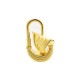 PORTE-CLES HERMES BATEAU EN METAL DORE CADENAS PADLOCK BOAT GOLDEN KEY HOLDER