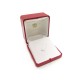 VINTAGE BOITE CARTIER POUR BROCHE BIJOUX EN CUIR ROUGE LEATHER BROOCH BOX JEWEL