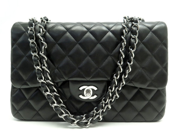 sac a main chanel timeless jumbo cuir matelasse noir
