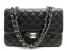 sac a main chanel timeless jumbo cuir matelasse noir