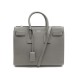 SAC A MAIN YVES SAINT LAURENT DE JOUR PM 398709 CUIR GRAINE GRIS HAND BAG 2390€