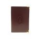 NEUF PORTEFEUILLE MUST DE CARTIER EN CUIR BORDEAUX + BOITE LEATHER WALLET 520€