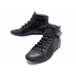 NEUF CHAUSSURES CHRISTIAN DIOR BASKETS SPRINT 39 TOILE & CUIR + BOITE SHOES 790€