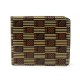 PORTEFEUILLE MOREAU 6C ZIP EN TOILE MARRON PORTE CARTES CANVAS WALLET CARD 440€