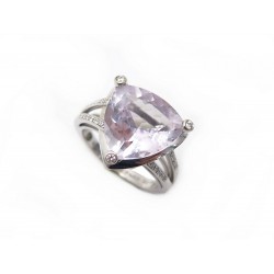 BAGUE MAUBOUSSIN MES COULEURS A TOI T 53 OR BLANC DIAMANTS AMETHYSTE RING 1495€