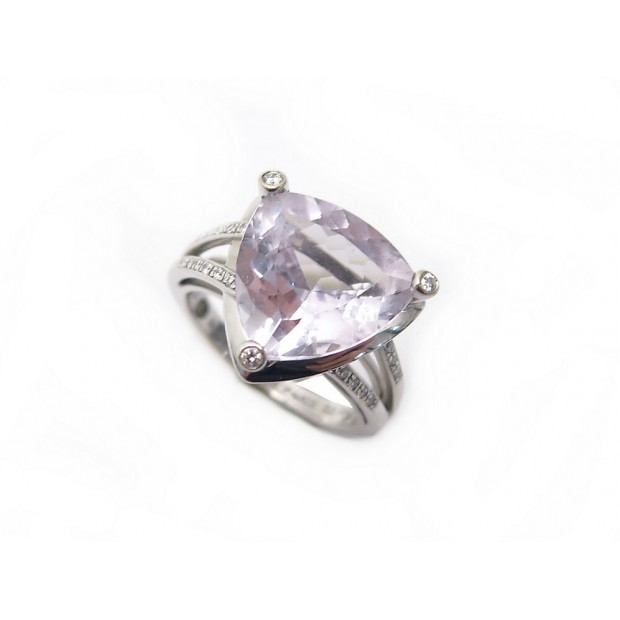 BAGUE MAUBOUSSIN MES COULEURS A TOI T 53 OR BLANC DIAMANTS AMETHYSTE RING 1495€